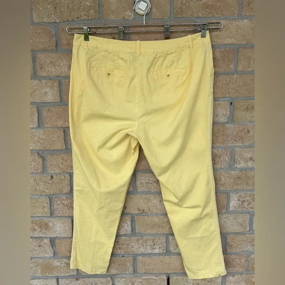 Size 18W CATO Light Yellow Slacks Pastel Plus Size Spring Easter - Picture 7 of 7